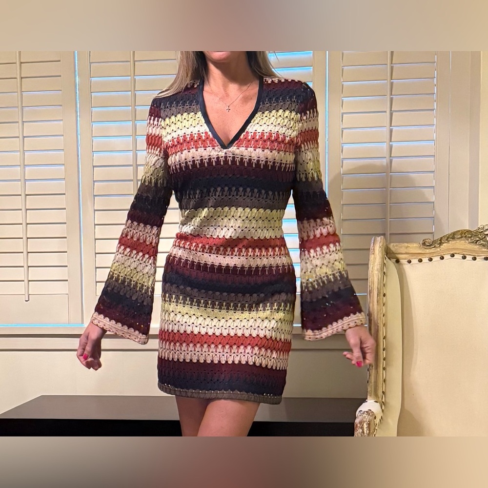 Ramy Broom lightweight missoni inspired dress M-L